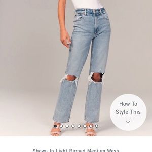Abercrombie & Fitch ultra high rise 90’s Jeans